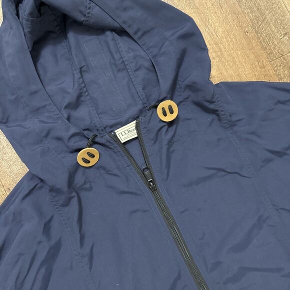 L.L. Bean Other - LL Bean Mountain Classic Anorak Jacket Navy Pullover Hooded Rain Coat Men’s XL